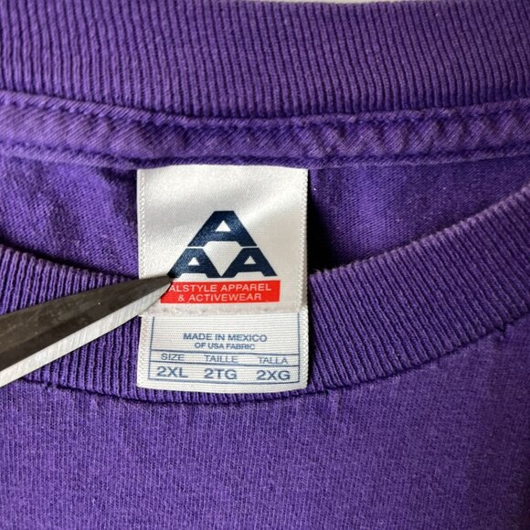 UW Stevens Point SP T Shirt Vintage Y2K Adult Purple Extra Large XL Graphic Tee - Picture 4 of 11
